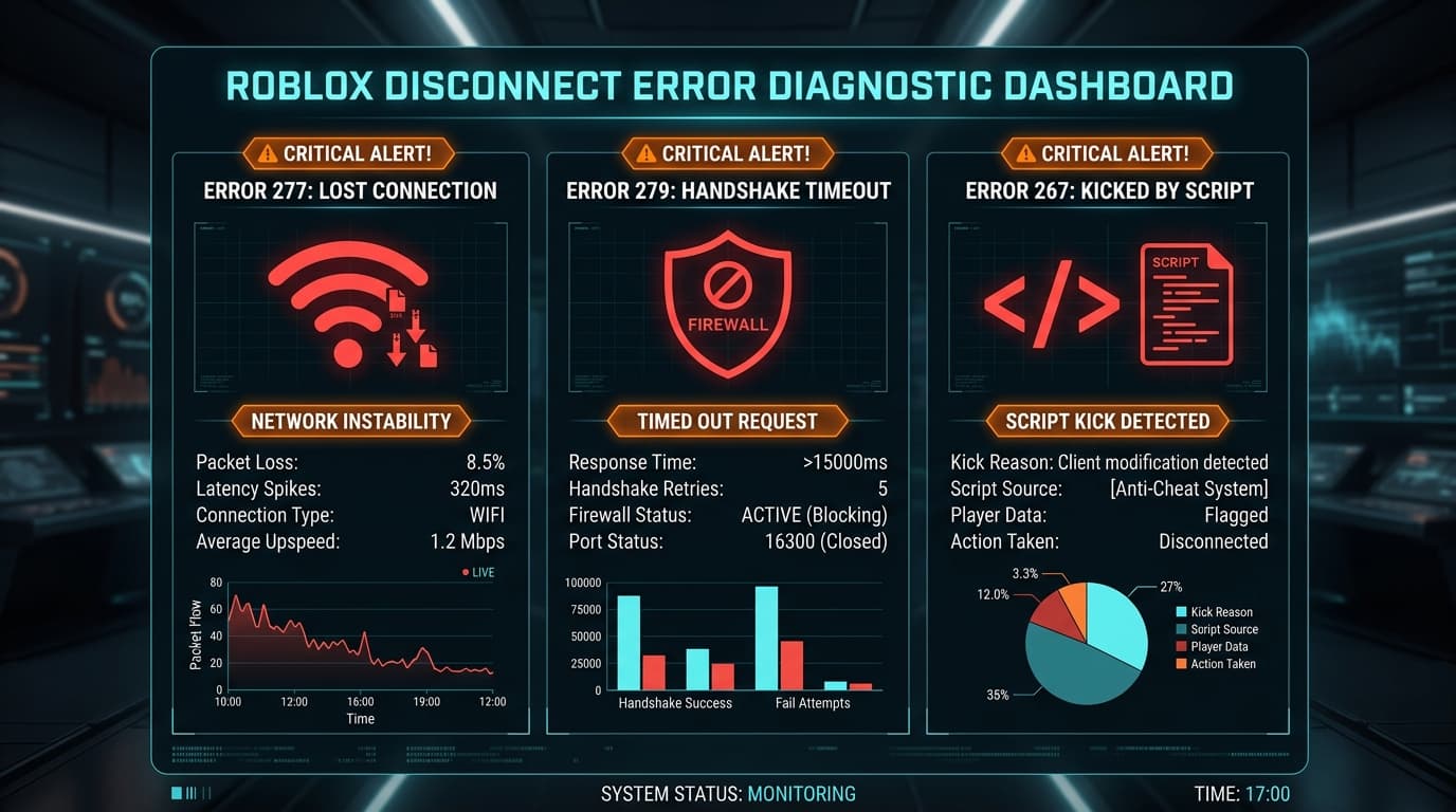 Roblox Disconnect Errors: How to Fix Error Codes 277, 279, and 267